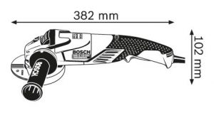 مینی فرز(مینی سنگ)دسته بلند بوشGWS 15-125 CIEH